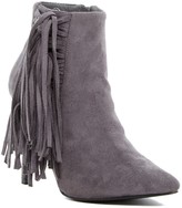 Thumbnail for your product : C Label Ariza Pointed Toe Fringe Heeled Bootie
