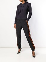 Thumbnail for your product : Haider Ackermann Creased Satin Side Stripe Joggers