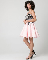 Thumbnail for your product : Le Château Embellished Lace Strapless Party Dress