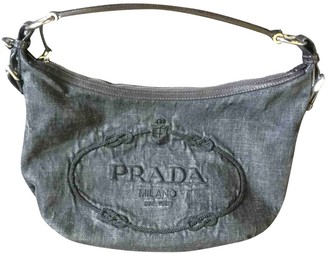 prada denim shoulder bag