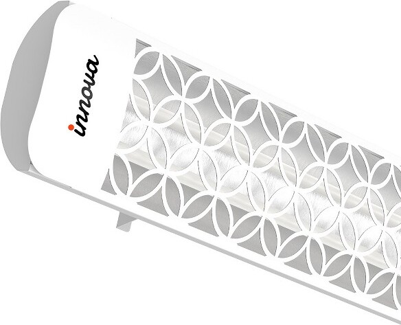 Eurofase EurofaseHeating-5000WattElectricInfraredDualElementHeater-240Voltage-WhiteFinish-CloverDecorativeFascia