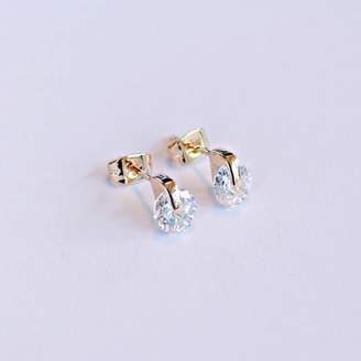 Nikita By Niki ® Clear Rhinestone Rose Gold Stud Earrings