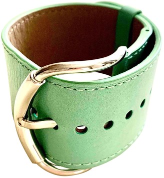 Balenciaga Green Leather Bracelets