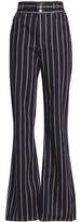 Marc Jacobs Striped High-Rise Bootcut Jeans