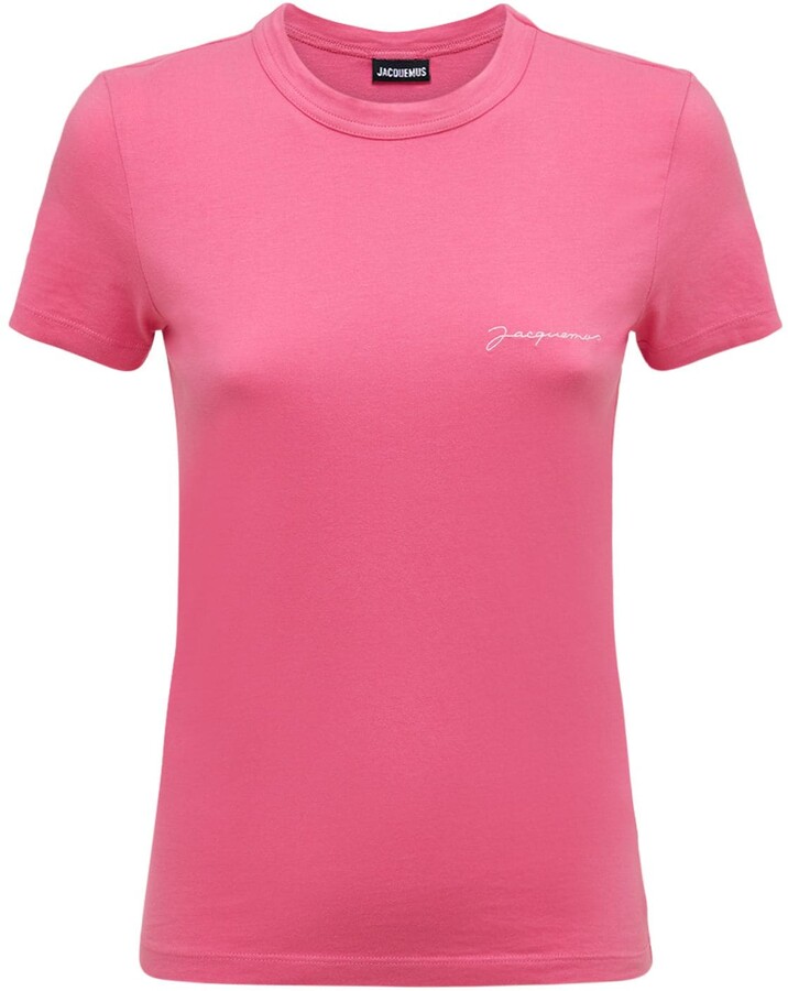 Jacquemus T-shirts en mailles tricot\u00e9es cr\u00e8me style simple Mode Hauts T-shirts en mailles tricotées 