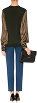 Thumbnail for your product : Fendi Virgin Wool Cropped Pants in Blue Ink