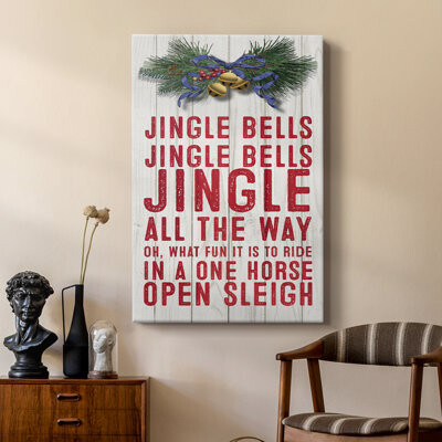 Alcott Hill Jingle All The Way -Custom Wrapped Gallery Cavas