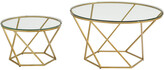 Thumbnail for your product : Hewson Geometric Glass Nesting Coffee Table Set