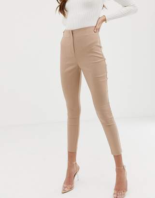 ASOS Design DESIGN high waist trousers in skinny fit