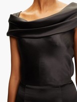 Thumbnail for your product : Dolce & Gabbana Cowl-neck Silk-blend Satin Gown - Black
