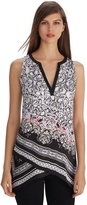 Thumbnail for your product : White House Black Market Sleeveless French Romance Printed Tunic