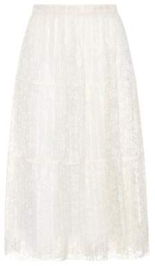 See by Chloe Pleated lace skirt