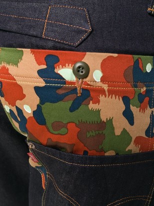 Junya Watanabe Man X Levi's Oversized Jeans With Camouflage-Print Pockets