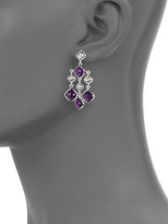 Thumbnail for your product : David Yurman Sculpted Cable Chandelier Earrings with Amethyst