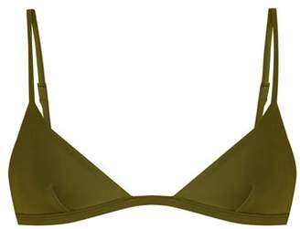 Matteau - The Petite Triangle Bikini Top - Womens - Khaki
