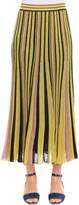 Missoni Lurex Vertical Stripe Knit Midi Skirt