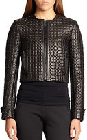 Thumbnail for your product : Burberry Leather Templegate Studded Jacket