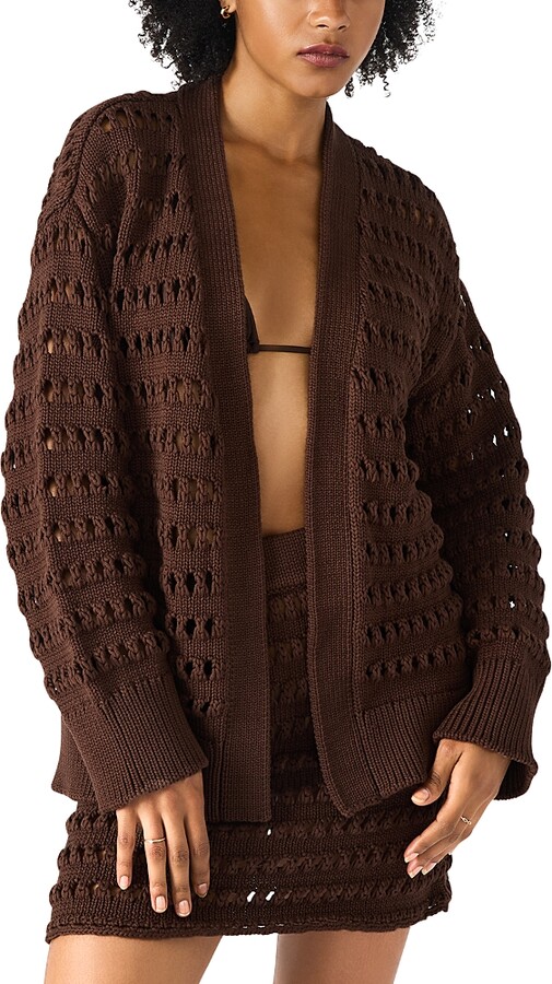 Steve Madden Eastyn Crocheted Cardigan