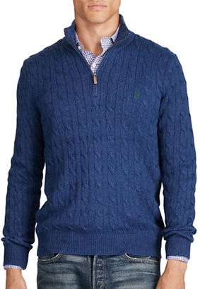Polo Ralph Lauren Tussah Silk Half-Zip Sweater