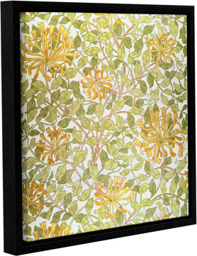 Langley Street™ Gloversville Honeysuckle' Framed Graphic Art on Wrapped Canvas