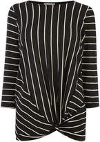 Thumbnail for your product : Warehouse Stripe Twist Front Top
