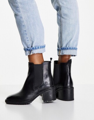 Timberland sienna high chelsea boots in black - ShopStyle