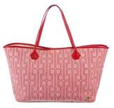 Thumbnail for your product : Jonathan Adler Leather-Trimmed Shopper Tote