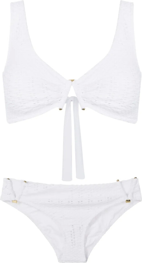 AMIR SLAMA Plunge-Style Stretch Bikini