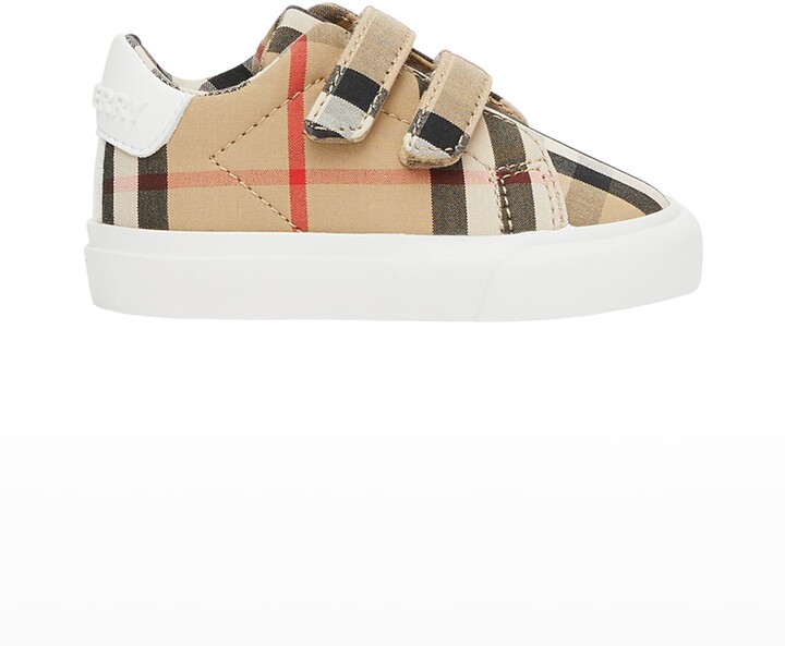 Burberry Markham Check Grip-Strap Sneaker, Baby - ShopStyle Boys' Shoes