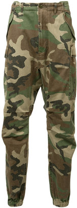 R 13 camouflage cropped trousers