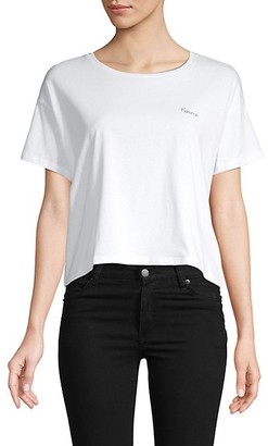 French Connection Femme Cotton Cropped Tee - ShopStyle T-shirts