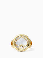 Thumbnail for your product : Kate Spade Signature Spade Ring, Cream - Size 5