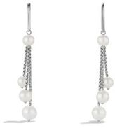 Thumbnail for your product : David Yurman Chain Triple-Drop Earrings with Pearls