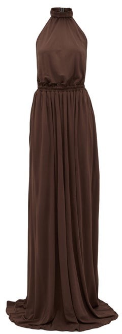jersey halter dress