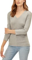 Thumbnail for your product : Three Dots Women's Deep V Neck 3/4 Sleeve Tee