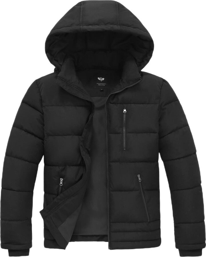 XIANO Mens Winter Coats Longline Coat for Men Padded Warm Long
