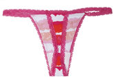 Thumbnail for your product : Wet Seal Watercolor Lace Trim Thong