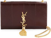 Thumbnail for your product : Saint Laurent Kate Monogram Medium Python Tassel Shoulder Bag, Bordeaux