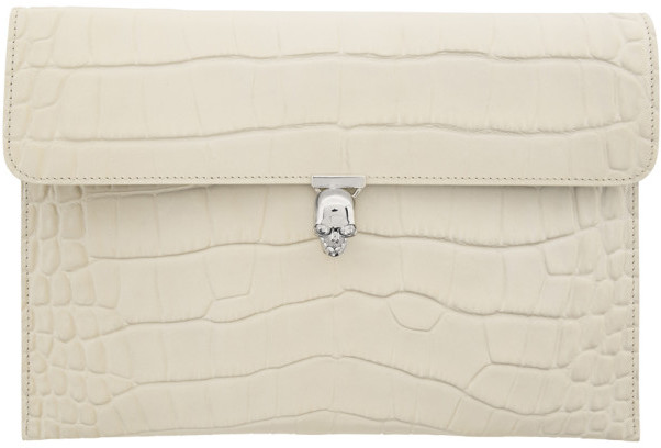 white envelope clutch bag