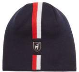 Thumbnail for your product : Toni Sailer Leon Jacquard-striped Wool-blend Beanie Hat - Mens - Black Multi