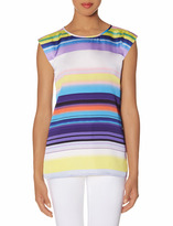 Thumbnail for your product : The Limited Striped Sleeveless Shell