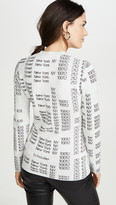 Thumbnail for your product : Proenza Schouler White Label Text Jacquard Crew Neck Pullover