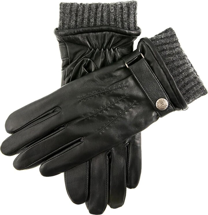 Dents Henley Men's Warm Lined Touchscreen Leather Gloves BLACK XL -  ShopStyle