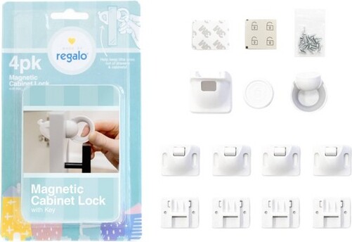 Regalo RegaloHomeSafetyMagneticCabinetandDrawerLock