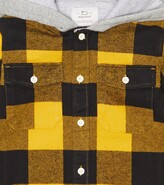 Thumbnail for your product : Woolrich Kids Hooded checked cotton shirt
