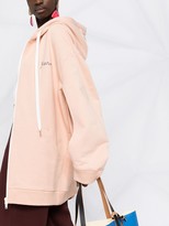Thumbnail for your product : Marni Logo-Embroidered Oversized Zip-Up Hoodie