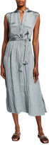 Thumbnail for your product : Vince Sleeveless Textured Popover Dress