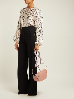 Roksanda Elba Wave-strap Leather Shoulder Bag - Light Pink