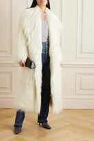 Thumbnail for your product : The Frankie Shop - Nicole Faux Fur Coat - Off-white