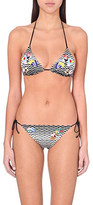 Thumbnail for your product : Missoni Greca tri knitted bikini set